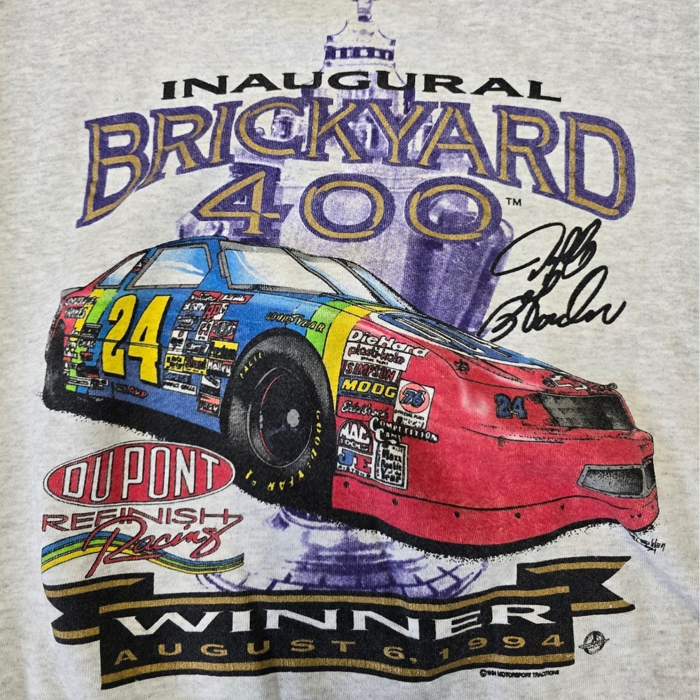 Vintage 1994 Jeff Gordon Brickyard 400 Winner Crewneck Sweatshirt XXL USA - Picture 3 of 9